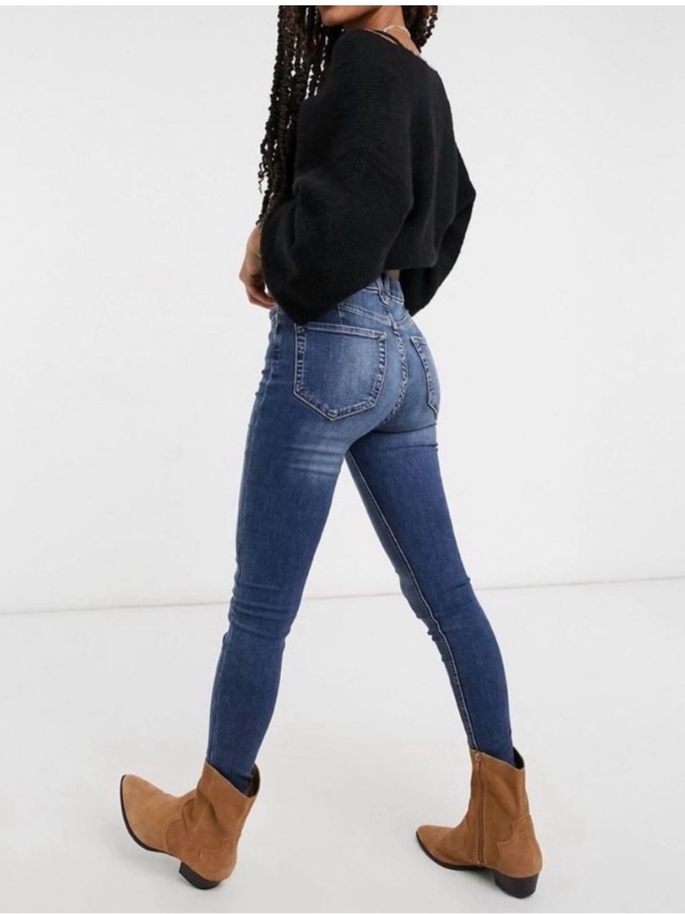 Size 28 We The Free Dark Wash High Waisted Montana Ankle Jeans